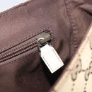 GUCCI GG Canvas Shoulder Bag Beige Silver 145858 Auth ka4994A-20