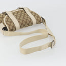 GUCCI GG Canvas Shoulder Bag Beige Silver 145858 Auth ka4994A-7