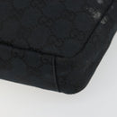 GUCCI GG Canvas Shoulder Bag Black Silver 019 0433 3444 Auth ka4995-11