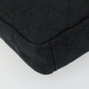 GUCCI GG Canvas Shoulder Bag Black Silver 019 0433 3444 Auth ka4995-12