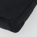 GUCCI GG Canvas Shoulder Bag Black Silver 019 0433 3444 Auth ka4995-13