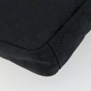 GUCCI GG Canvas Shoulder Bag Black Silver 019 0433 3444 Auth ka4995-14