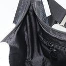 GUCCI GG Canvas Shoulder Bag Black Silver 019 0433 3444 Auth ka4995-21