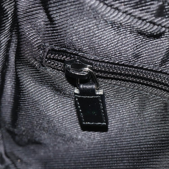 GUCCI GG Canvas Shoulder Bag Black Silver 019 0433 3444 Auth ka4995