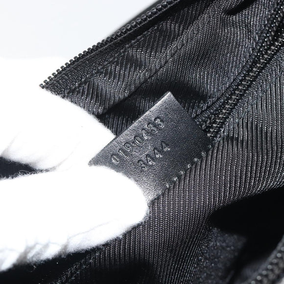GUCCI GG Canvas Shoulder Bag Black Silver 019 0433 3444 Auth ka4995