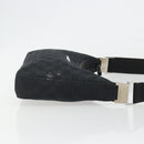 GUCCI GG Canvas Shoulder Bag Black Silver 019 0433 3444 Auth ka4995-4