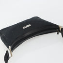 GUCCI GG Canvas Shoulder Bag Black Silver 019 0433 3444 Auth ka4995-7