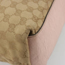 GUCCI GG Canvas Sherry Line Tote Bag Beige 131233 Auth ka4996A-16