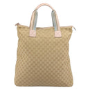 GUCCI GG Canvas Sherry Line Tote Bag Beige 131233 Auth ka4996A-2