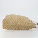 GUCCI GG Canvas Sherry Line Tote Bag Beige 131233 Auth ka4996A-3
