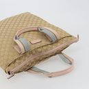 GUCCI GG Canvas Sherry Line Tote Bag Beige 131233 Auth ka4996A-6