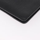 LOUIS VUITTON Epi Porte Documents Senatur Briefcase Black M54452 LV Auth ka4997-15