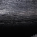LOUIS VUITTON Epi Porte Documents Senatur Briefcase Black M54452 LV Auth ka4997-17