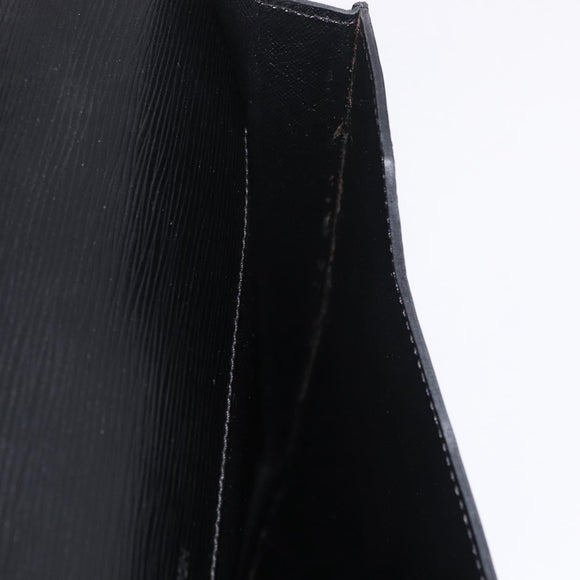 LOUIS VUITTON Epi Porte Documents Senatur Briefcase Black M54452 LV Auth ka4997