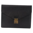 LOUIS VUITTON Epi Porte Documents Senatur Briefcase Black M54452 LV Auth ka4997-13