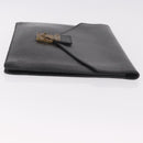 LOUIS VUITTON Epi Porte Documents Senatur Briefcase Black M54452 LV Auth ka4997-3