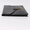 LOUIS VUITTON Epi Porte Documents Senatur Briefcase Black M54452 LV Auth ka4997-4