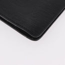 LOUIS VUITTON Epi Porte Documents Senatur Briefcase Black M54452 LV Auth ka4997-14