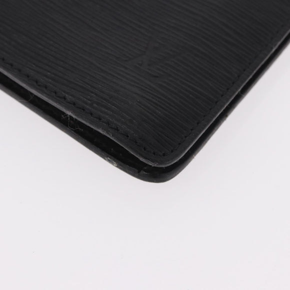 LOUIS VUITTON Epi Porte Documents Senatur Briefcase Black M54452 LV Auth ka4997
