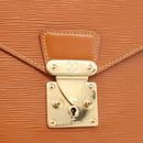 LOUIS VUITTON Epi Porte Documents Senatur Zipangu Gold M54456 LV Auth ka4998-17