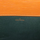 LOUIS VUITTON Epi Porte Documents Senatur Zipangu Gold M54456 LV Auth ka4998-18