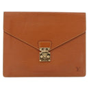 LOUIS VUITTON Epi Porte Documents Senatur Zipangu Gold M54456 LV Auth ka4998-13