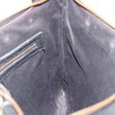 GUCCI GG Canvas Shoulder Bag Black Gold 120893 Auth ka4999-17