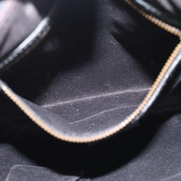 GUCCI GG Canvas Shoulder Bag Black Gold 120893 Auth ka4999