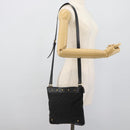 GUCCI GG Canvas Shoulder Bag Black Gold 120893 Auth ka4999-22