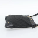 GUCCI GG Canvas Shoulder Bag Black Gold 120893 Auth ka4999-5
