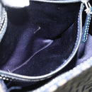 FENDI Zucchino Canvas Hand Bag Navy Silver Auth ka500-22