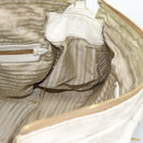 PRADA Shoulder Bag Leather White Gold Auth ka5003A-22