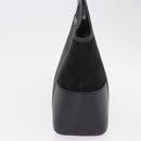 LOEWE Anagram Hand Bag Suede Black Silver Auth ka5004-6