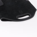 LOEWE Anagram Hand Bag Suede Black Silver Auth ka5004-7