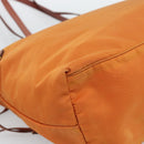 PRADA Tote Bag Nylon Orange Gold Auth ka5005-13