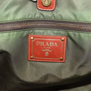 PRADA Tote Bag Nylon Orange Gold Auth ka5005-15