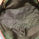PRADA Tote Bag Nylon Orange Gold Auth ka5005-16