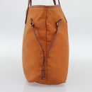 PRADA Tote Bag Nylon Orange Gold Auth ka5005-4