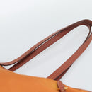 PRADA Tote Bag Nylon Orange Gold Auth ka5005-8
