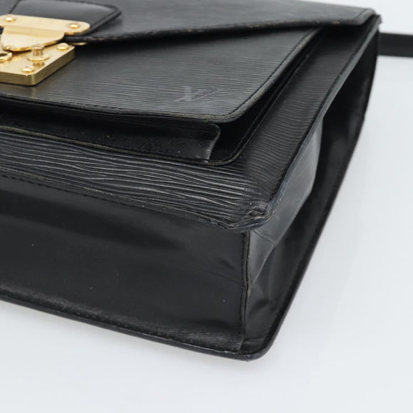LOUIS VUITTON Epi Monceau 28 Hand Bag Black M52122 LV Auth ka5007