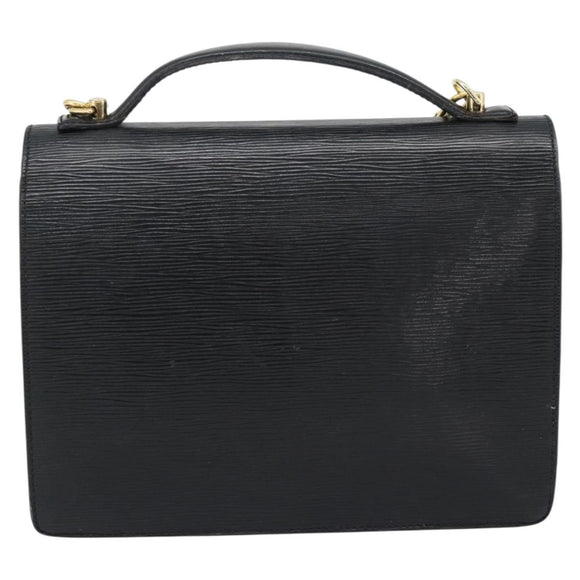 LOUIS VUITTON Epi Monceau 28 Hand Bag Black M52122 LV Auth ka5007