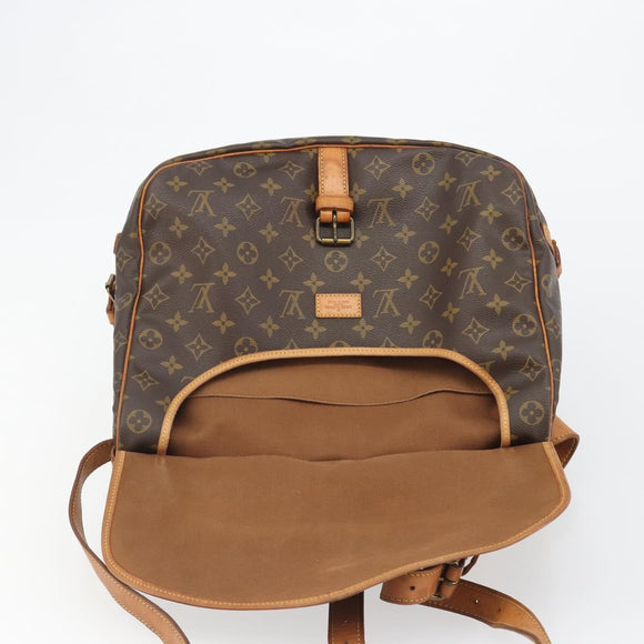 LOUIS VUITTON Monogram Saumur 35 Shoulder Bag M42254 LV Auth ka5008