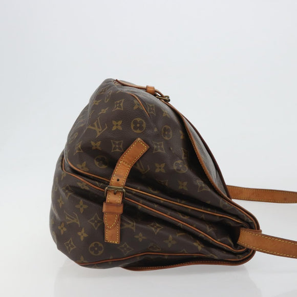 LOUIS VUITTON Monogram Saumur 35 Shoulder Bag M42254 LV Auth ka5008