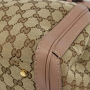 GUCCI GG Canvas Hand Bag Beige Gold 247183 Auth ka5009A-10