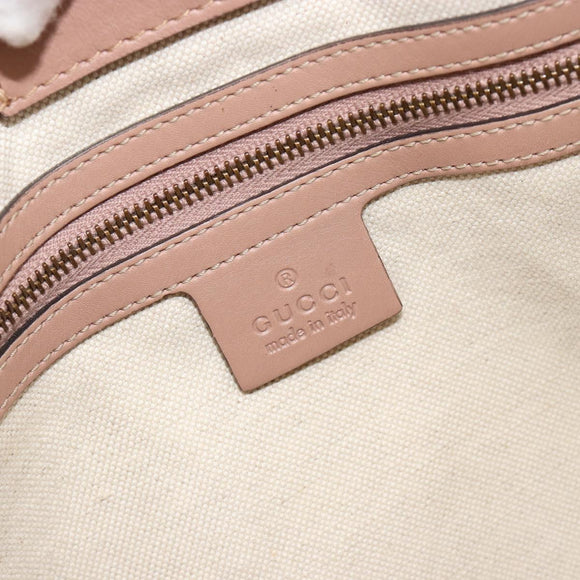 GUCCI GG Canvas Hand Bag Beige Gold 247183 Auth ka5009A