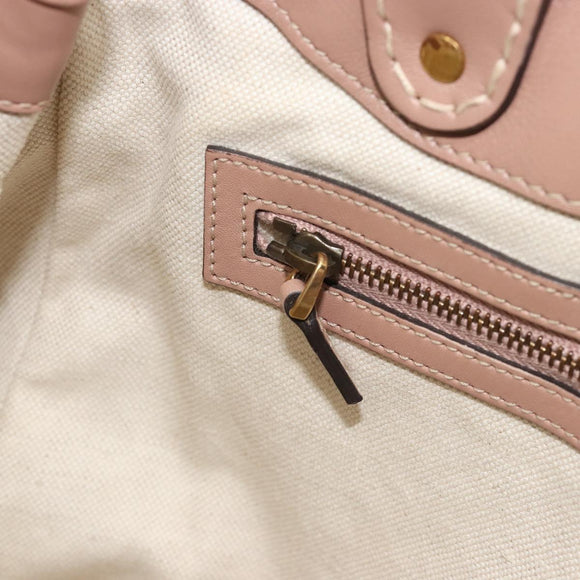GUCCI GG Canvas Hand Bag Beige Gold 247183 Auth ka5009A