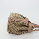 GUCCI GG Canvas Hand Bag Beige Gold 247183 Auth ka5009A-4