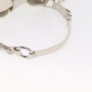 PRADA Shoulder Bag Nylon Leather White Silver Auth ka501-7