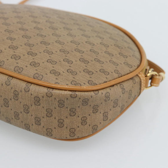 GUCCI Micro GG Supreme Shoulder Bag PVC Beige Gold 007 983 1113 Auth ka5012