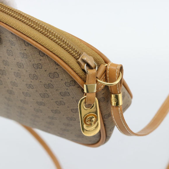 GUCCI Micro GG Supreme Shoulder Bag PVC Beige Gold 007 983 1113 Auth ka5012